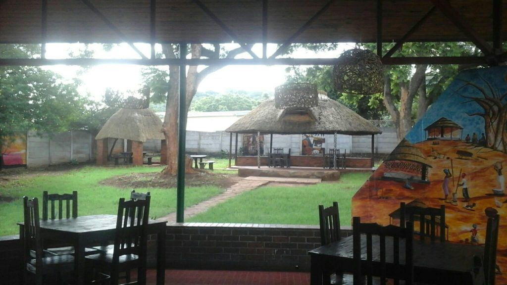 outside
